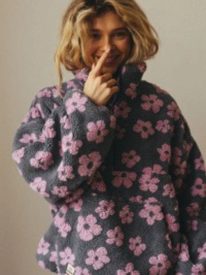 Sumuyoo Womens Sherpa Hoodie Zip Warm