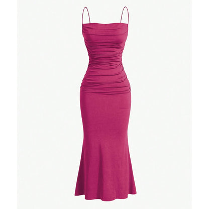 Mia Muse Womens Elegant Party Maxi Dress Spaghetti Strap