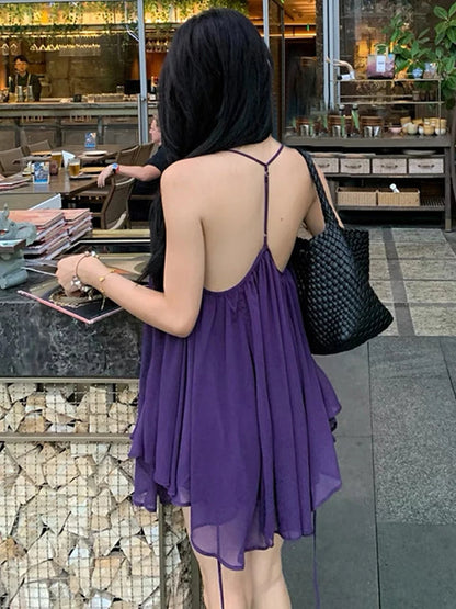 Weird Puss Backless Dress Sexy Mesh Bodycon For Women