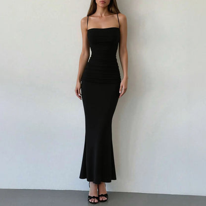 Mia Muse Womens Elegant Party Maxi Dress Spaghetti Strap