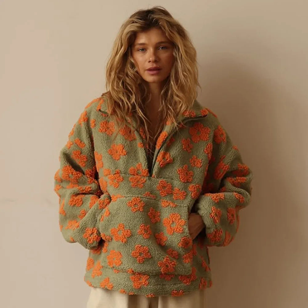 Sumuyoo Womens Sherpa Hoodie Zip Warm