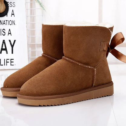 Sherpa-Lined Suede Booties