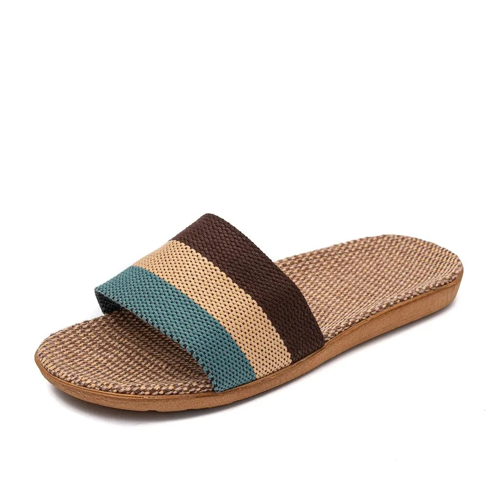 Summer Linen Slippers For Women EVA