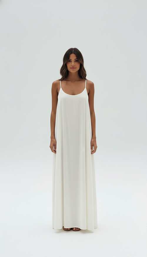 Women’s Casual Backless Summer Dress - Tiffany