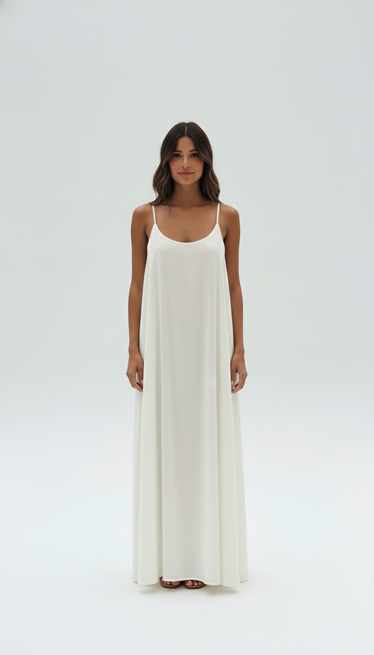 Women’s Casual Backless Summer Dress - Tiffany