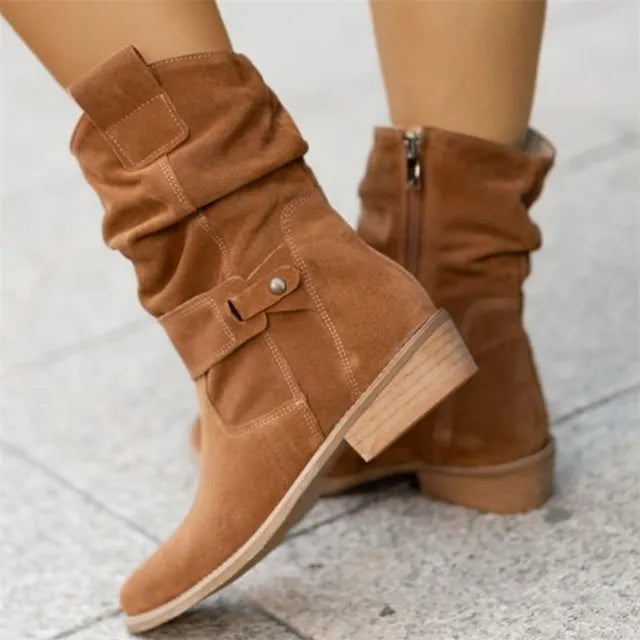 Botines de Gamuza Impermeables con Suela Antideslizante Ana