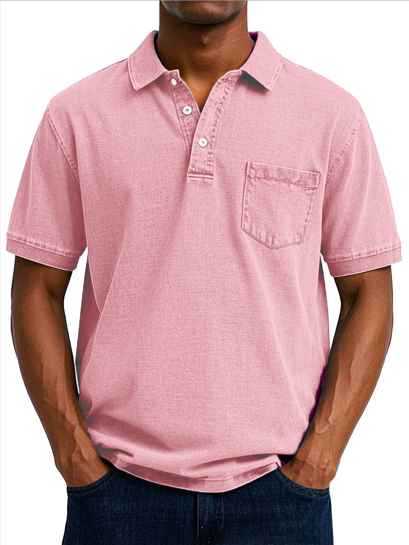 Polo Vintage Casual Para Hombres Estilo Retro Premium Luis