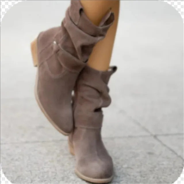 Botines de Gamuza Impermeables con Suela Antideslizante Ana