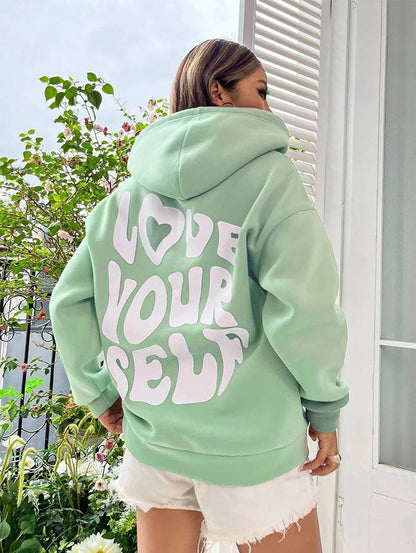 Love Yourself Hoodie Inspirational Message