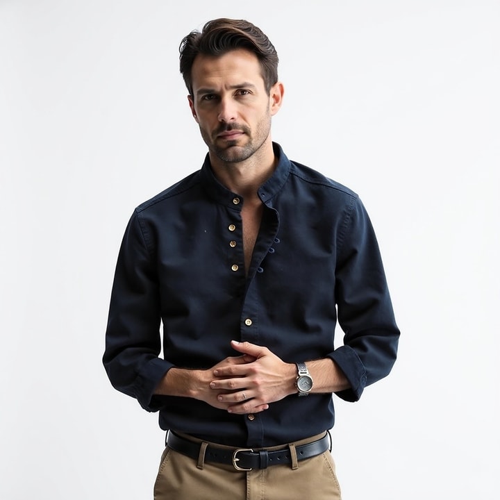 Camisa Japonesa Estilo Katana para Hombres Cómoda Luis