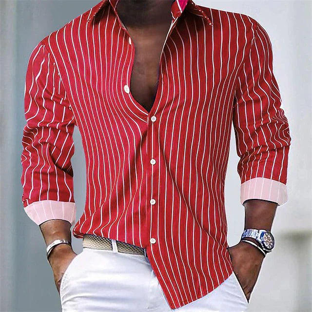 Camisa Rayada De Lujo Tejido Suave Con Detalles Ana