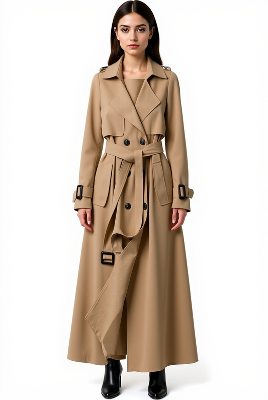 Womens Coat Double Breasted Warmth And Style