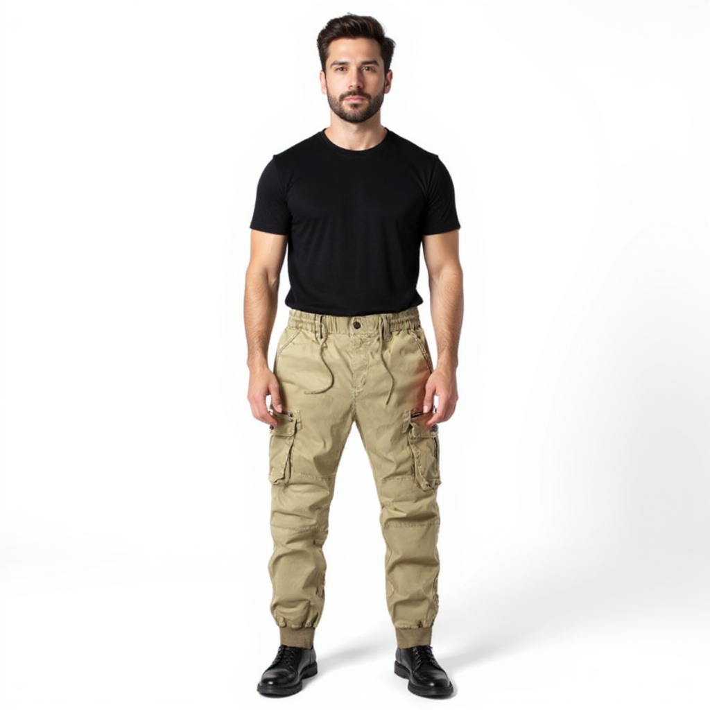 Pantalón Jogger Cargo Tejido Elástico Easywash Alejandro