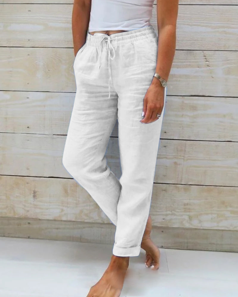 Pantalón Esteralda Cintura Elástica Comodidad Ligera Ana