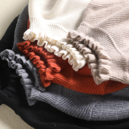 Organic Silk Turtleneck Sweater Warm Cozy