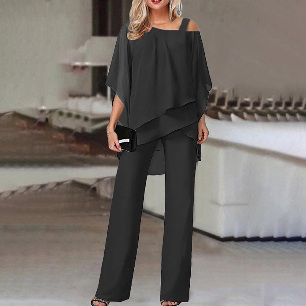 Conjunto Dos Piezas Con Hombro Descubierto Elegante Ana