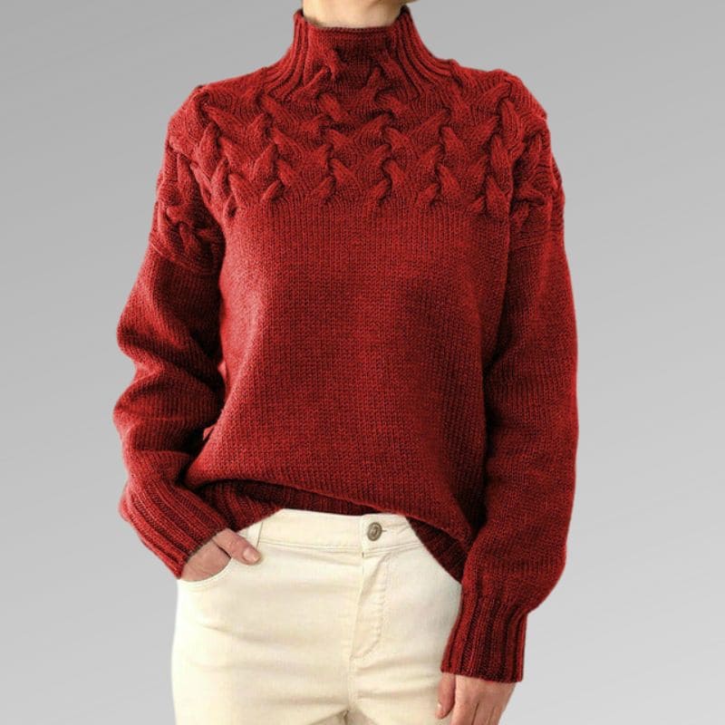 Suéter Cuello Alto Cómodo Estiloso Versátil Urbano Mateo