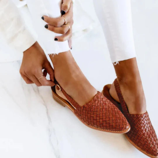 Sandalias Leia Tejidas Con Alineación Correcta Sofía