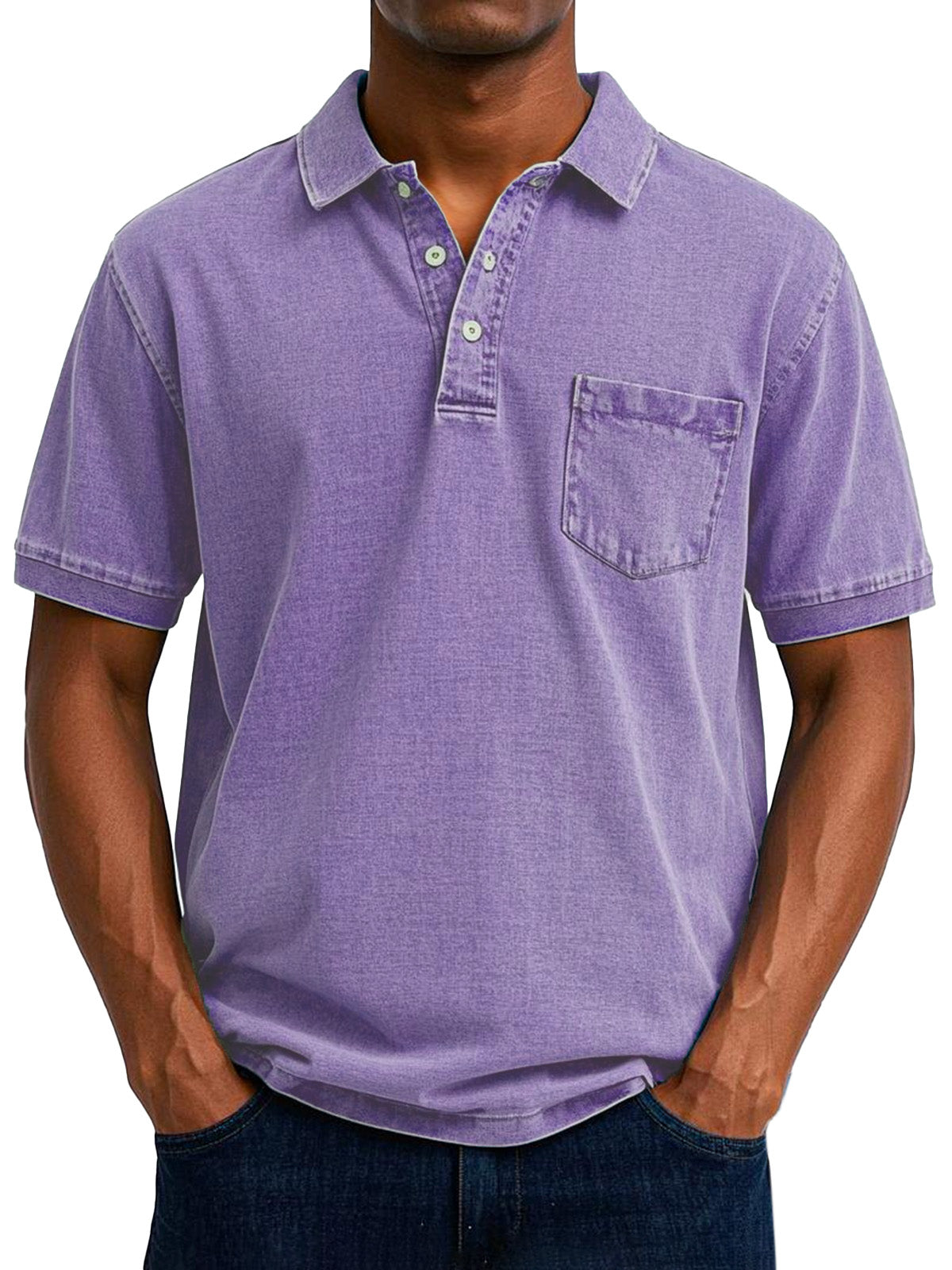 Polo Vintage Casual Para Hombres Estilo Retro Premium Luis