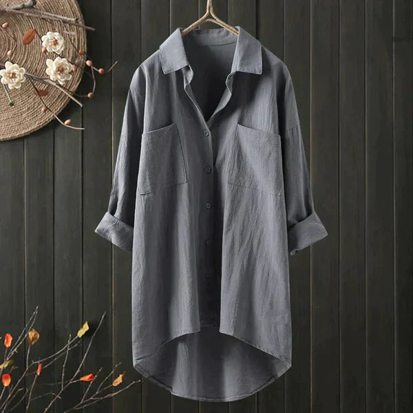 Blusa Manga Larga Angelina Elegante Y Transpirable María